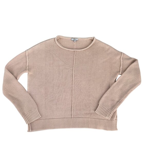 Rails Erin Sweater Knit Crewneck Blush Pink Cotton Blend Lightweight Pullover XS - Picture 3 of 14